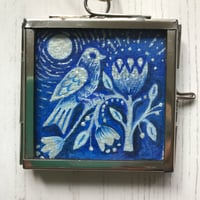 Image 1 of Moonflower Framed Miniature Painting