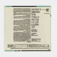 Image 2 of The Thelonious Monk Quartet “Monk’s Dream”
