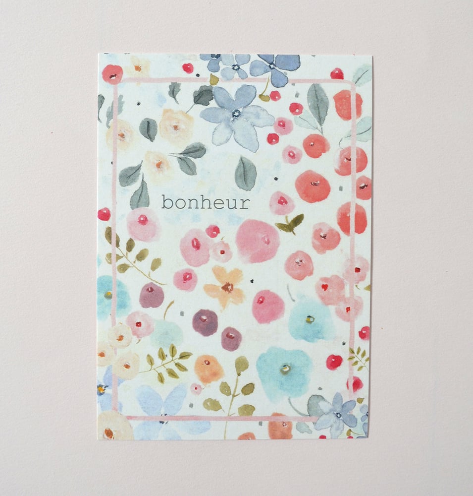 Image of CARTE POSTALE "bonheur"