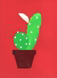 Image 1 of Cactus, Original Artwork – Hand-Painted, One-of-a-Kind (220 x 305mm)