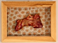 Image 1 of Fox Terrier in Vine Leaf & Amoeba & Wood