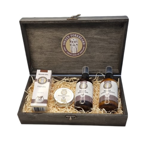 Image of Viking Wooden Box Limited Edition with Beard Conditioner
