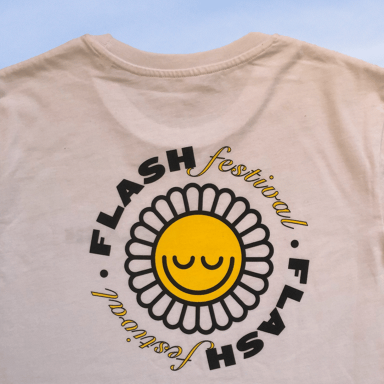 FLASH Flower T-shirt - White