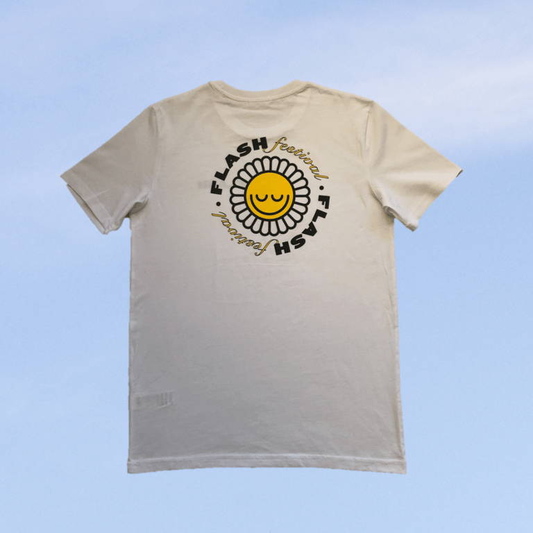FLASH Flower T-shirt - White Image 3