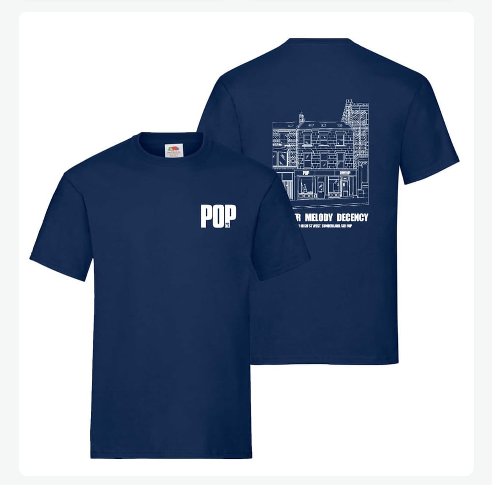 Pop Recs logo/Hunger Melody Decency T-shirt 