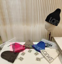 "L" knit beanie 