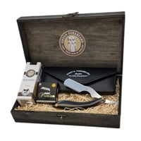 Image 3 of Viking Wooden Box Limited Edition with Straight Razor Horn Handle