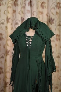 Image 2 of SALE gothic dress elven gown green