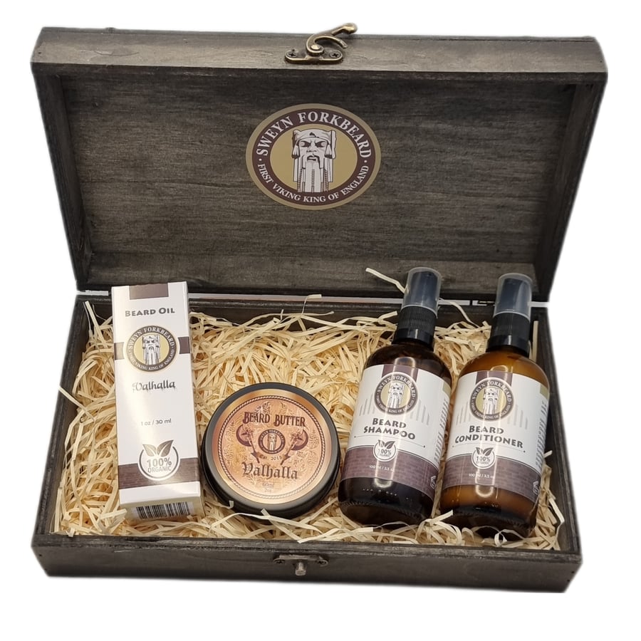 Image of Viking Wooden Box Limited Edition with Beard Butter