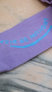 Image 3 of SAVE THE BLONDE - LILAC STB SOCKS