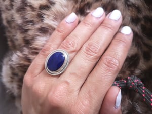 Image of Bague lapis lazuli - taille 52 - ref. Gorns