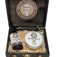 Image 3 of Viking Wooden Box Limited Edition with Beard Oil and Beard Balm