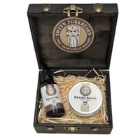 Image 1 of Viking Wooden Box Limited Edition with Beard Oil and Beard Balm