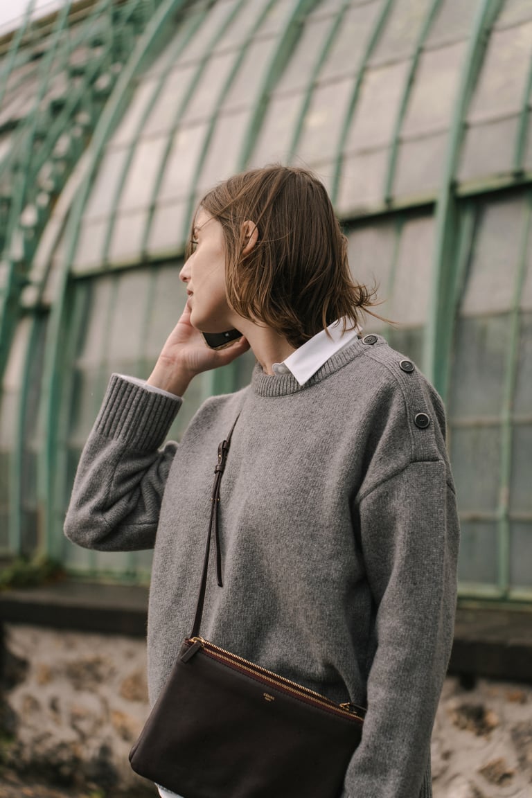 PULL LAINE GRIS Image 3
