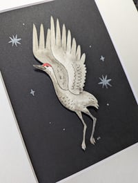 Image 2 of Sandhill crane watercolor cut out