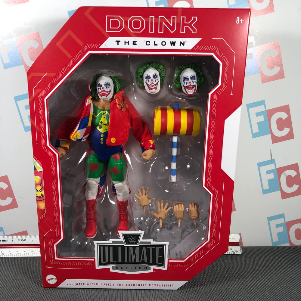 Image of WWE Mattel Ultimate Edition New Generation Doink the Clown Figure