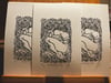Limited Edition Hibernating Troll Lino Print
