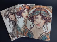 Image 1 of Cuadernos grapados Art Nouveau design by Silvia Camilleri