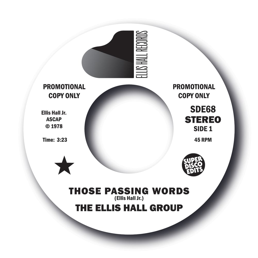 The Ellis Hall Group "Those Passing Words"  EHR 45rpm Promo