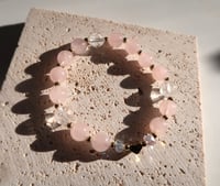 Image 4 of pink quartz bracelet 粉晶爱心手链