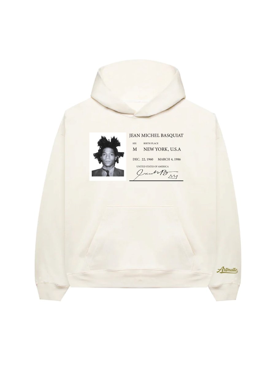 Artmatic "Basquait Passport" Hoodie (Cream)