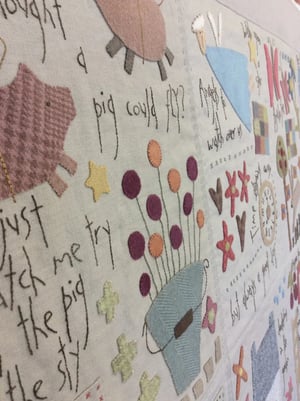 Image of 30% OFF! Dancing Chickens & Flying Pigs Pattern By Hatched and Patched