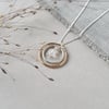 Silver & Gold Double Circle Necklace