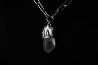 Image 1 of Dead Good quartz and fox tooth Soldered chunky Amulet