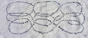 Image of Grief is a contiuum. original embroidery