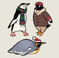 Image 2 of Well-dressed Waddlers Sticker Set