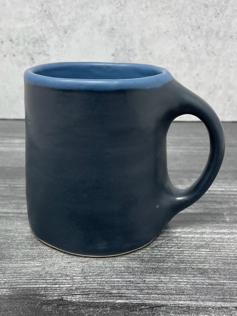 Image of Charcoal with Blue Matte Interior