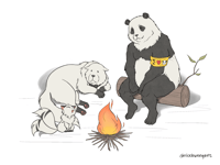 Panda x Bond x Kirara Print