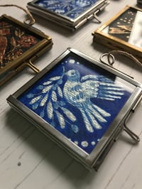 Image 2 of Dove with Olive Branch Framed Miniature Painting