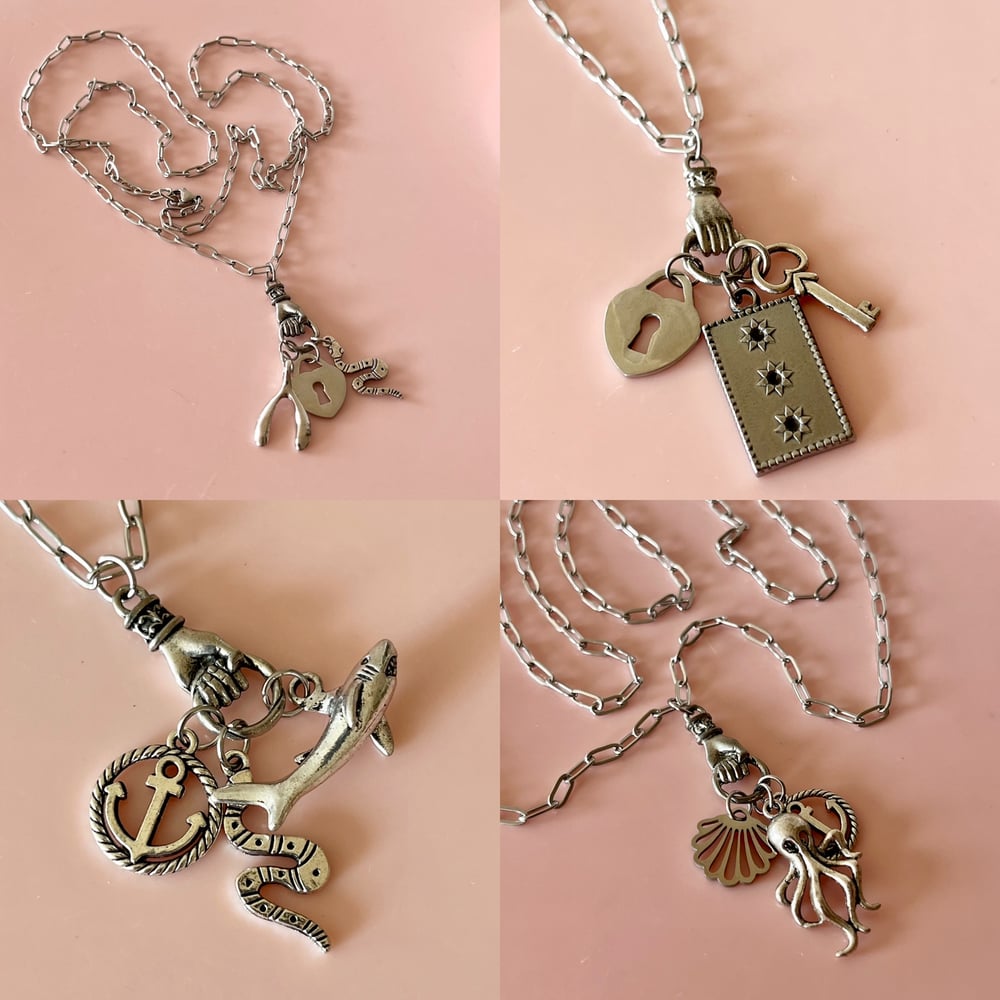 Image of One of a Kind Charm PaperClip Chain - 4 Styles to choose