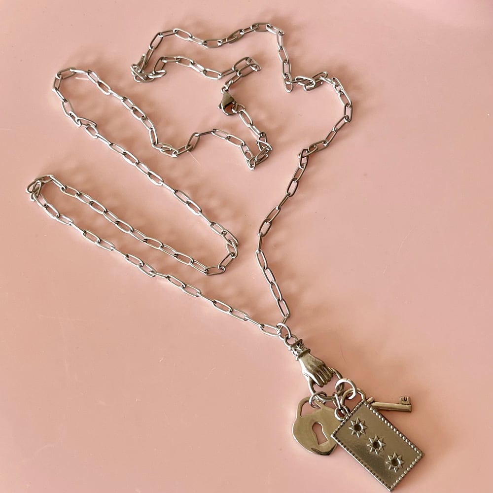 Image of One of a Kind Charm PaperClip Chain - 4 Styles to choose