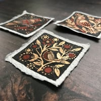 Image 2 of Wren Amongst the Berries Framed Miniature Painting