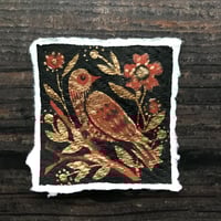 Image 1 of Bird on the Bough Framed Miniature Painting