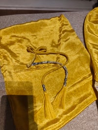 Image 5 of  M/L Sari PJ / Lounge set with Bag tassle yellow