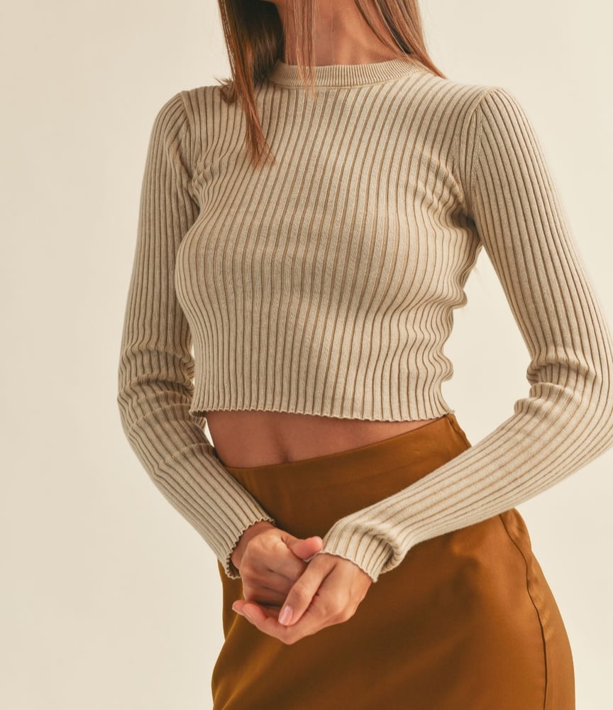 Image of Kourtney ribbed top