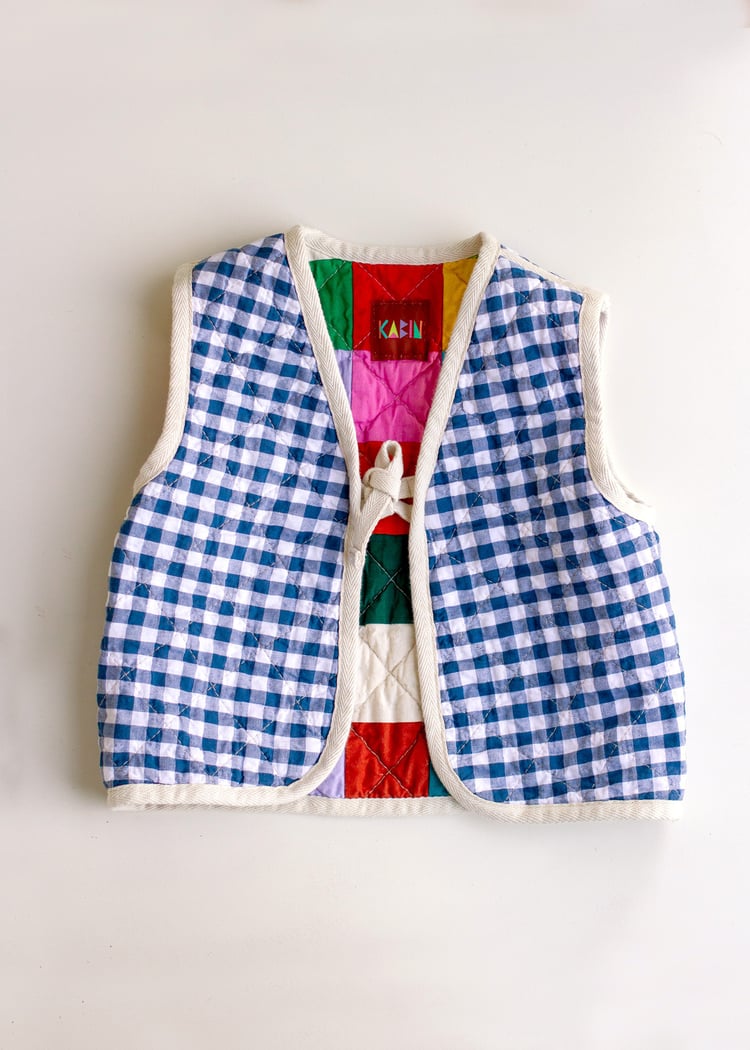 Image of One Left! Reversible Patchwork Vests by KABIN