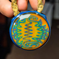 Image 2 of MULTICOLOR WIG-WAG HOLLOW PENDANT