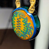 Image 1 of MULTICOLOR WIG-WAG HOLLOW PENDANT