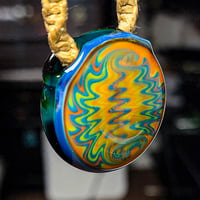 Image 3 of MULTICOLOR WIG-WAG HOLLOW PENDANT