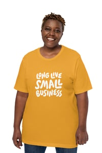 Image 1 of RTS - Long Live Small Business Tee - Mustard