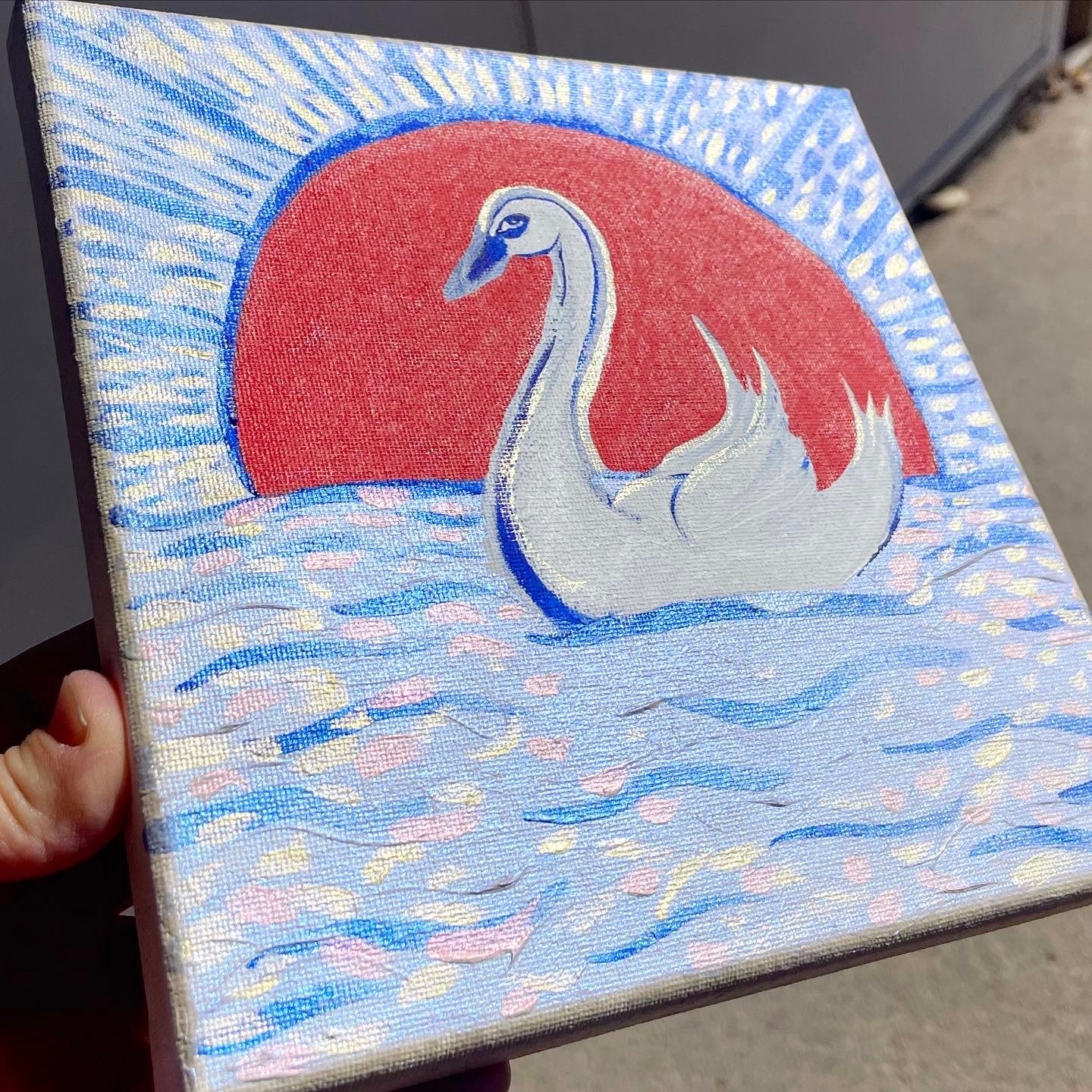 Swan painting | eBay