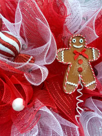 Image 2 of Gingerbreadman Christmas Wreath