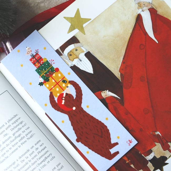 Collection "Barnabé l'ours de Noël": marque-page format standard