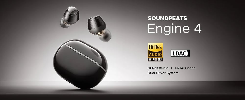 Engine 4 SOUNDPEATS Hi-Res Bluetooth 5.3 Wireless Earbuds 