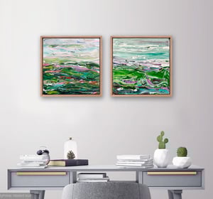 Image of Country no.52 - diptych - 33x66cm FRAMED