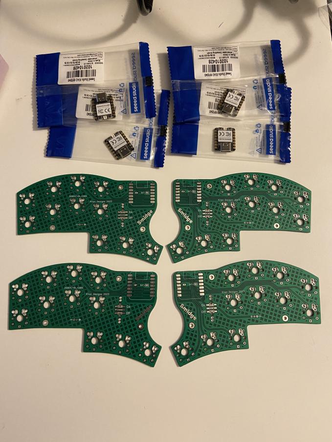 Smidge PCBs and XIAOs